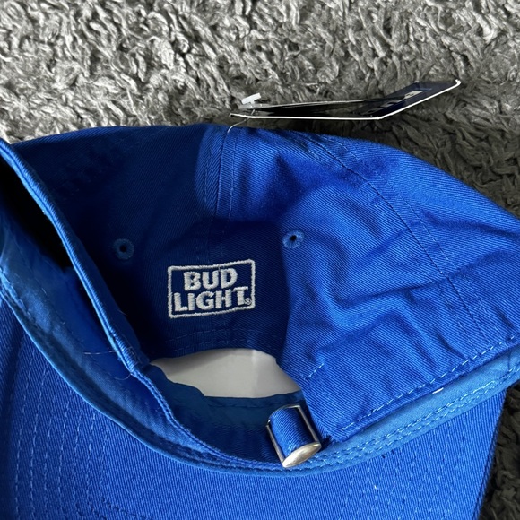 Dilly Dilly Bud Light Hat Cap Adjustable Strap Blue Logo - Picture 5 of 7